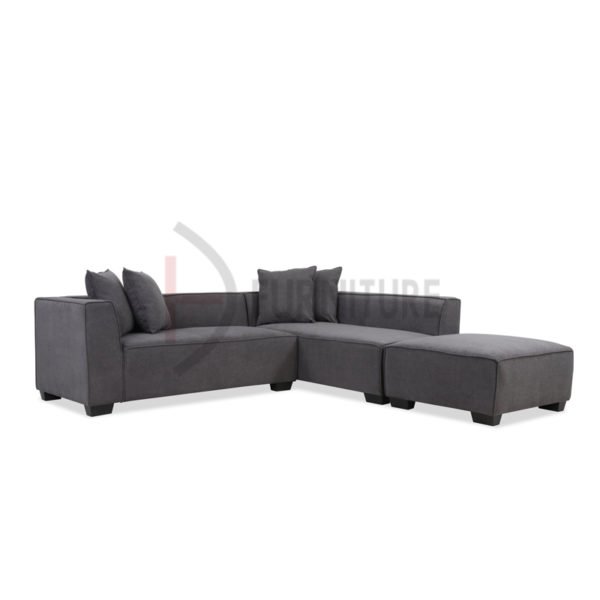 L shaped Sectional Sofa with Ottoman