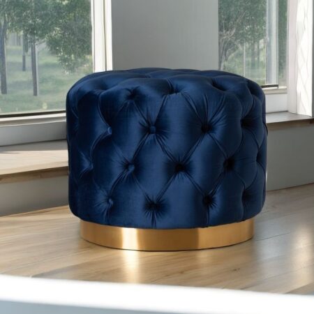 Decorative Tufted Velvet Ottoman Stool