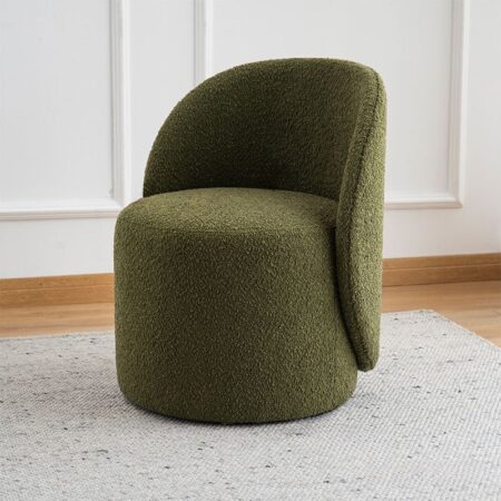 Upholstered Curve Back Stool