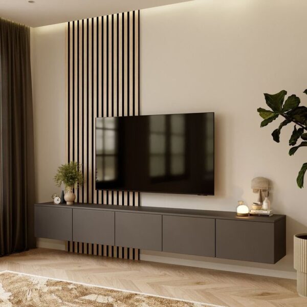 TV Unit with Wall Panel - Contemporary Living Room Furniture