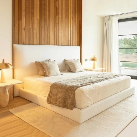 Contemporary Upholstered King Bed