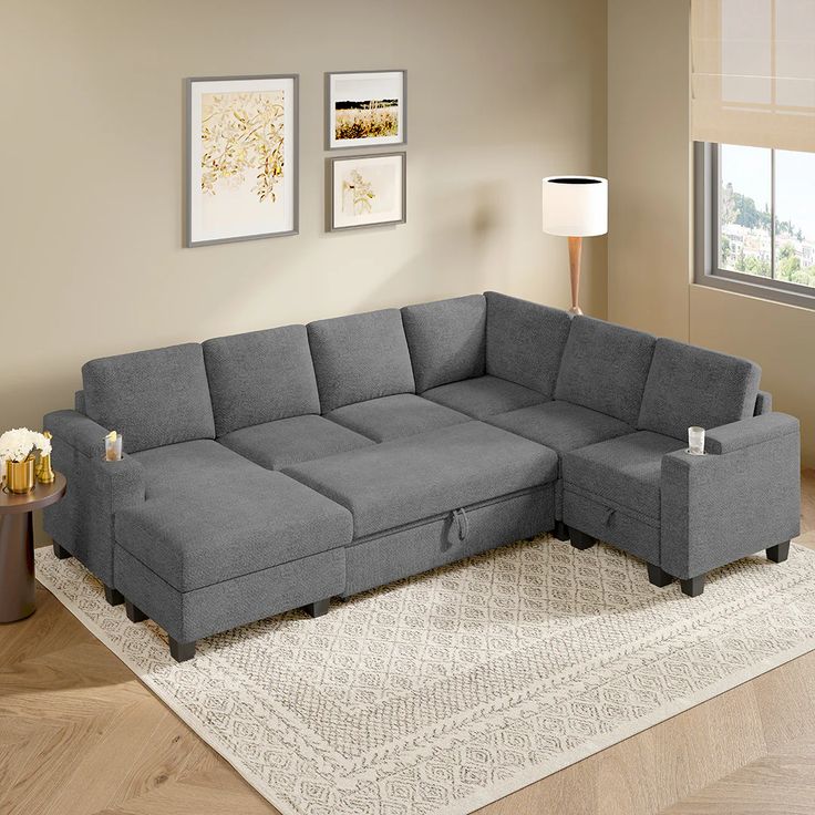 FlexiHaven U-Shape Sofa Bed