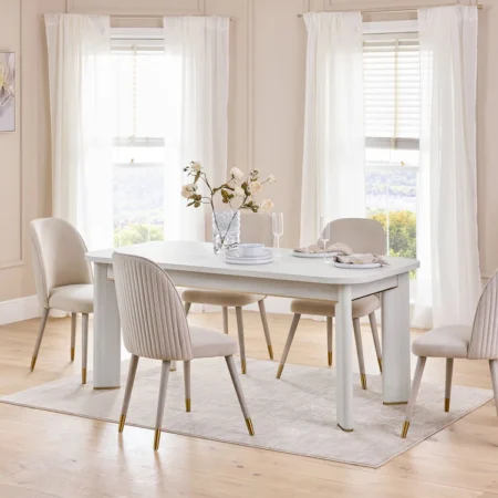 Ivoria Luxe 6 Seater Dining Table Set