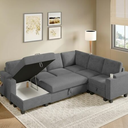 FlexiHaven U-Shape Sofa Bed