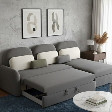 TwinFold Comfort L-Shape Sofa Bed