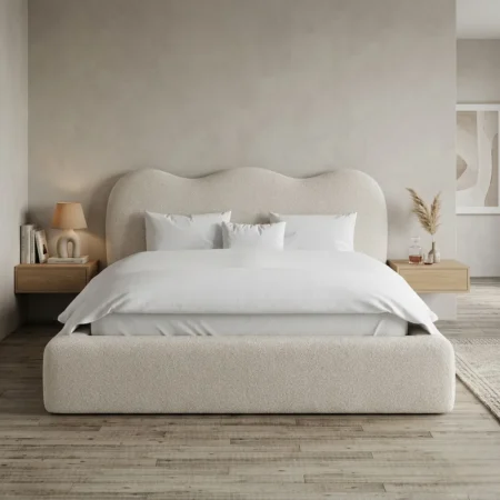 Aalina Modern Soft Edge Bed