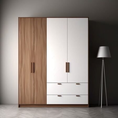 DualShade Modern 3-Door Wardrobe