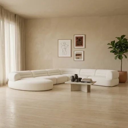 Alzora Minimalist Sectional Lounge Sofa
