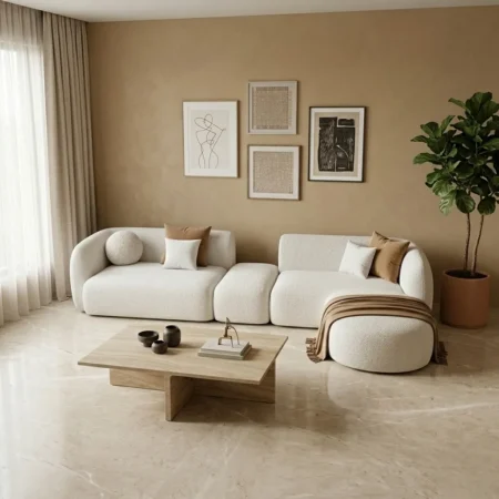 Azmira Bouclé Sectional Sofa