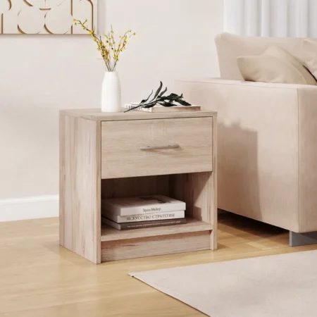 Aalvi Bedside Cabinet with Open Shelf