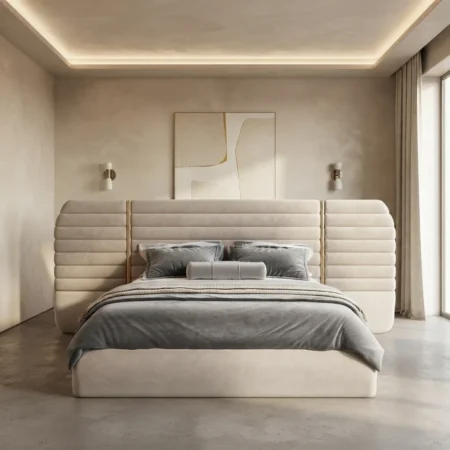 Aavelin Grand Channel Upholstered Bed